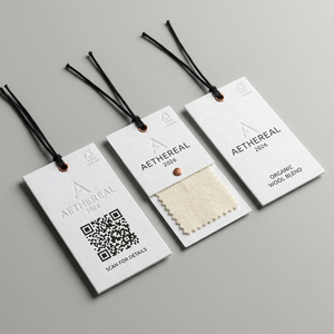 Étiquettes de vêtements écologiques personnalisées avec code QR, RFID intelligent et étiquettes de marque NFC, adaptées aux vêtements et accessoires. - Product Image 6