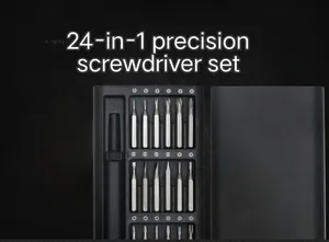 Kit de Destornilladores de Precisión Magnéticos con 24 Puntas de Destornillador, Juego de Herramientas para Reparación de Automóviles, Hogar Inteligente, <span class=keywords><strong>PC</strong></span> y Teléfono - Product Image 5