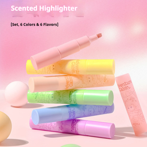 Marcadores Fluorescentes para Dibujar y Escribir, Marcadores de Alta Capacidad de 6 Colores, Marcadores Fluorescentes Suaves para la Vista - Product Image 5