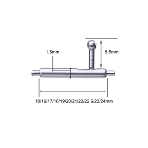 Barre à ressort à dégagement rapide en acier 304 de 1,5 mm, tête <span class=keywords><strong>ronde</strong></span> allongée de 5,5 mm, différentes tailles, 22,6 mm pour <span class=keywords><strong>Fitbit</strong></span> Versa 2 - Product Image 2