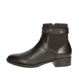 D36G1F 043NH marrone stivaletti bassi a punta chiusura Slip-On alta altezza inverno autunno pelliccia pu' Cowboy donna Chelsea - Product Image 1