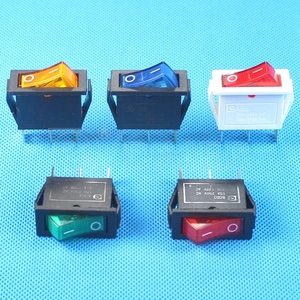 KCD3 16A Schakelaar Rocker <span class=keywords><strong>12V</strong></span> 24V, 20A 125V/250V AC Verlichte Tuimelschakelaars Rode LED 3 Pin AAN-UIT Schakelaar Huishoudapparaat - Product Image 6
