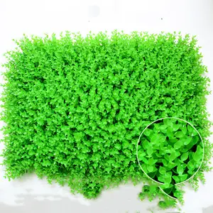 Plantas de césped verde artificiales, decoración de pared, proveedor de China, venta al por mayor