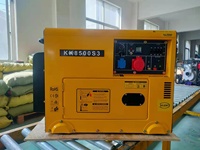 Geräuscharmer 2kW Dieselgenerator mit Elektrostart Stromaggregat 50Hz 60Hz Einphasiger Generator 2kW 3kVA Kleiner Dieselgenerator