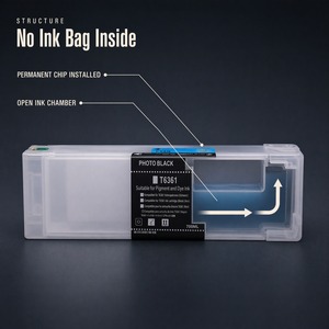 OCB 700ML T6361 - T6369 T636A T636B <b>Refillable</b> <b>Ink</b> Cartridge with Permanent Chip without <b>Ink</b> Bag for EPSON 7710/9710/7700/9700 - Product Image 2