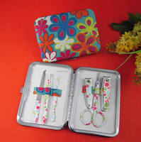 Ensemble de coupe-ongles professionnel 6-en-1 de luxe, kit de manucure et pédicure complet, cuir PU, acier inoxydable
