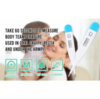 Termometer Digital Digital klinis medis demam ketiak mulut bayi dewasa kaku stok harga grosir pabrik bersertifikat