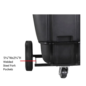 मल्टी-फंक्शन रोल कंटेनर 1 यार्ड 4 व्हील प्लास्टिक ट्रांजिट गाड़ी टिल्ट ट्रक प्लास्टिक उपयोगिता लॉन्ड्री ट्रॉली - Product Image 3