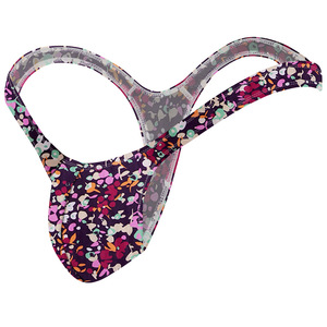 Sous-vêtements érotiques pour hommes avec <span class=keywords><strong>string</strong></span> et pantalon en tissu imprimé oiseaux colorés - Product Image 6