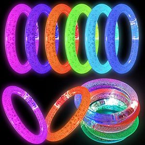 Colorful Medium <b>Light</b> up <b>DMX</b> Glow Remote <b>Controlled</b> Sound Activated LED Bracelet with ABS+Silicone for April Fool's Day - Product Image 3