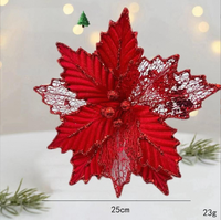 Guirlande de Noël en fleurs artificielles pour la décoration de la maison et des fêtes