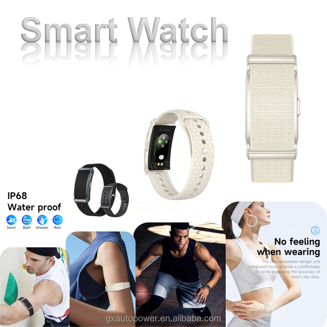 2026 New Design Sports Smart Band Screenless Bracelet IP68 Waterproof Fitness Tracker Relojes Heart Rate Smart Watch Men Women