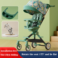 Poussette pour bébé JXB en lin, haute, multifonctionnelle, confortable, pour le camping, pour les tout-petits, nouveau design