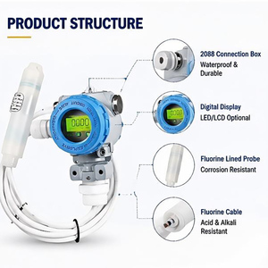 Capteur de niveau d'eau submersible robuste 4-20mA anti-corrosion pour eaux usées et produits chimiques - Product Image 2