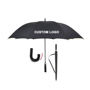 Parapluie de golf promotionnel personnalisé grand format (62, 68, 72 pouces) coupe-vent et imperméable avec logo – Offre spéciale - Product Image 6