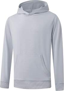 เสื้อฮู้ดผู้ชายแบบสวม ผ้าโพลีเอสเตอร์เนื้อแน่น ย้อมสีแบบ Garment Dyed แห้งเร็ว มีซับใน แขนยาว สำหรับฤดูหนาว - Product Image 4