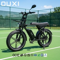 Service OEM de vélos électriques OUXI, Fatbike 24 pouces, 48V 250W, 25 km/h, conformité européenne, vélo électrique hybride V8 Pro, stock européen