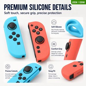 LA Switch2 Generation JoyCon for for Wireless Controller Protective Cover Multicolor Optional Frosted Texture Silicone Soft - Product Image 2