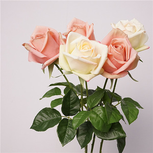 <span class=keywords><strong>Venta</strong></span> caliente Real Touch Artificial Single Rose Colorful Rose Stem Alta calidad Día de San Valentín Fábrica al por mayor Rosas - Product Image 3