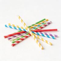 Pailles en papier jetables compostables, biodégradables et recyclables avec gobelet, couleur et logo personnalisés pour café, thé, jus, boissons et fêtes