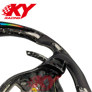 Volante Deportivo de Fibra de Carbono Forjado Personalizado con Levas de Cambio LED para Volkswagen MK6 GTI Golf 6 7 MK5 MK8 Jetta Tiguan Scirocco - Product Image 2