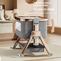 Lit-Berceau Bébé Moderne Multifonctionnel pour Nouveau-Né, Taille Queen, Portable et Assemblable pour Chambre, Extérieur, Hôpital et Hôtel