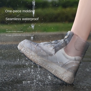 Cubrezapatos Impermeables <span class=keywords><strong>para</strong></span> <span class=keywords><strong>Hombre</strong></span> y Mujer, Cubrebotas de Silicona Gruesa Resistente al Desgaste, Botas de <span class=keywords><strong>Lluvia</strong></span> Ligeras <span class=keywords><strong>para</strong></span> Exteriores, Antideslizantes e Impermeables - Product Image 2