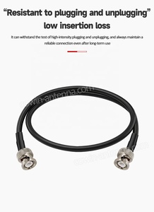 Cable coaxial LMR195 RG58 con conector BNC a BNC, 75/50 Ohm, compatible con panel <span class=keywords><strong>de</strong></span> conexiones <span class=keywords><strong>de</strong></span> estudio, distribución AES/EBU y Word Clock - Product Image 4