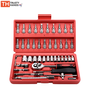 46 Pcs Ổ Cắm 1/4 Inch Ổ Đĩa Thiết Lập Cờ Lê Công Cụ Tay Công Cụ Trường Hợp Tự Động Sửa Chữa Công Cụ Sử Dụng Tốt Trong Bảo Trì Và Sửa Chữa Làm Việc - Product Image 1