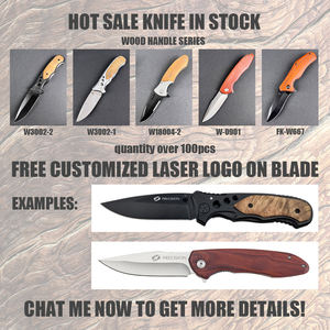 Todos los estados Legal D2 Acero EDC Cuchillo plegable <span class=keywords><strong>Manual</strong></span> Abierto Cuchillos <span class=keywords><strong>de</strong></span> bolsillo para acampar al aire libre con mango <span class=keywords><strong>de</strong></span> madera - Product Image 3