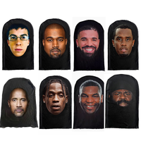 Masque intégral respirant et amusant à motif All-Star de basketball personnalisable, idéal pour les fêtes, festivals et vacances