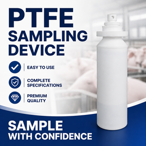 ขวดและเหยือกเก็บตัวอย่างกรดไตรอะซิด PTFE ขนาด 330 มล. 500 มล. ทนกรด สำหรับการเก็บตัวอย่างสารเคมีในห้องปฏิบัติการกรดน้ำตาลกรดนิตริก - Product Image 1