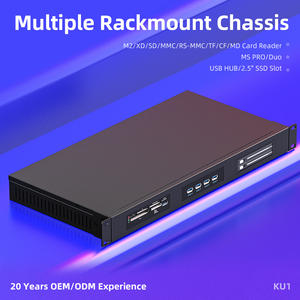 Châssis métallique multifonctionnel <span class=keywords><strong>de</strong></span> 19 pouces 1U 2.5 pouces SATA HDD <span class=keywords><strong>SSD</strong></span> boîtier avec HUB USB MS/TF/<span class=keywords><strong>M2</strong></span>/SD/CF/XD <span class=keywords><strong>lecteur</strong></span> <span class=keywords><strong>de</strong></span> <span class=keywords><strong>carte</strong></span> - Product Image 2