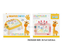 Tableau d'écriture magnétique 2-en-1 pour enfants, table de dessin portable pour tout-petits, tableau d'art graffiti, peinture pour une enfance magnifique