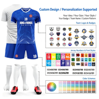 Ensemble de maillots de football personnalisés, design gratuit, impression du nom et du numéro