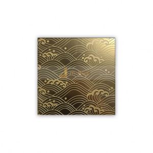 EX136 Supply 8K <b>Mirror</b> Etched Gold Color Art Stainless Steel Decorative Metal 4FT X 8FT <b>Sheet</b> for Interior Wall Decoration - Product Image 6