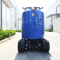 Plateforme de travail aérien hydraulique automotrice sur chenilles de 7, 8 et 9 mètres, élévateur à mât vertical, nacelle élévatrice à mât personnel