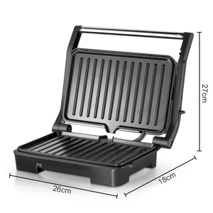 Parrilla eléctrica de contacto de acero inoxidable para interiores, prensa para sándwiches, parrilla para panini con control de termostato - Product Image 6
