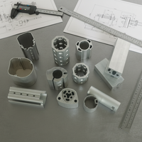 Profilé d'extrusion en aluminium en forme de L personnalisé 6063 6061, découpe de précision, perçage, services de fabrication, norme européenne, rainure en T, rainure en V
