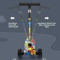 Trottinette Enfant Pliable à Hauteur Réglable pour l'Extérieur – Vente Directe Usine, Prix Compétitif pour l'Exportation