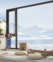 Fenêtre à battant en aluminium avec verre isolant standard pour la décoration extérieure de maisons modernes