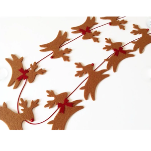 Vente directe d'usine Drapeaux décoratifs en feutre faits sur mesure de Noël - Product Image 2