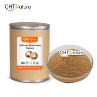 CHTNature Poudre d'extrait de Shiitake en vrac 1kg Polysaccharides 30% 50% Extrait de champignon Shiitake biologique