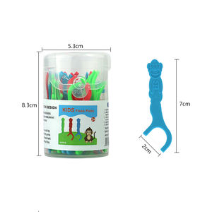 Cure-dents pour enfants en forme de singe, 36 pièces, saveur de chewing-<span class=keywords><strong>gum</strong></span> amusante pour les soins bucco-dentaires - Product Image 3