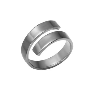 Minimalist Niche Design Stainless Steel Geometric Shaped Ring Multi-size Glossy Unisex's Rings Fashion Jewelry Wholesale - Product Image 6