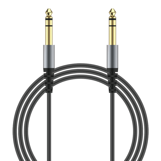 Length 6.35mm Male to Male Stereo Audio Instrument Cable TRS 1/4 6.5mm Balanced Guitar Cable Copper Wire 1.5/3m