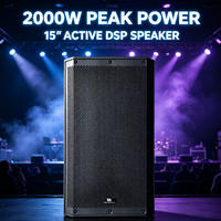 Vantas-153DSP 2000 Watts, enceinte active professionnelle en plastique de 15 pouces, classe D, DSP, Bluetooth, TWS, pour événements
