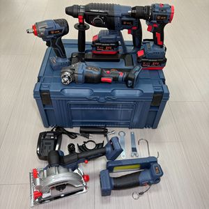 Bộ dụng cụ điện không dây 21V 4 trong 1 đa chức năng không chổi than với hộp đựng cứng, bao gồm cả cờ lê điện, hỗ trợ OEM - Product Image 2