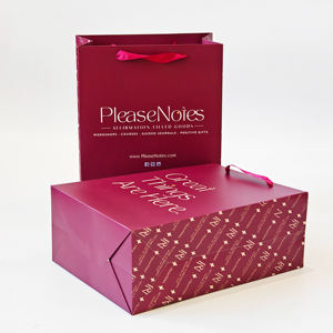 Sac en papier de luxe personnalisé avec logo, sac de shopping, emballage en carton recyclable et biodégradable, prix bas, poignée incluse, papier cadeau - Product Image 4