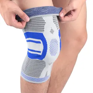 Soporte <span class=keywords><strong>para</strong></span> la rodilla de silicona con relleno de ligamento de rótula, estabilizadores de doble cara de alta elasticidad - Product Image 1